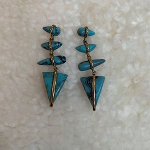 Marbled Blue Earrings